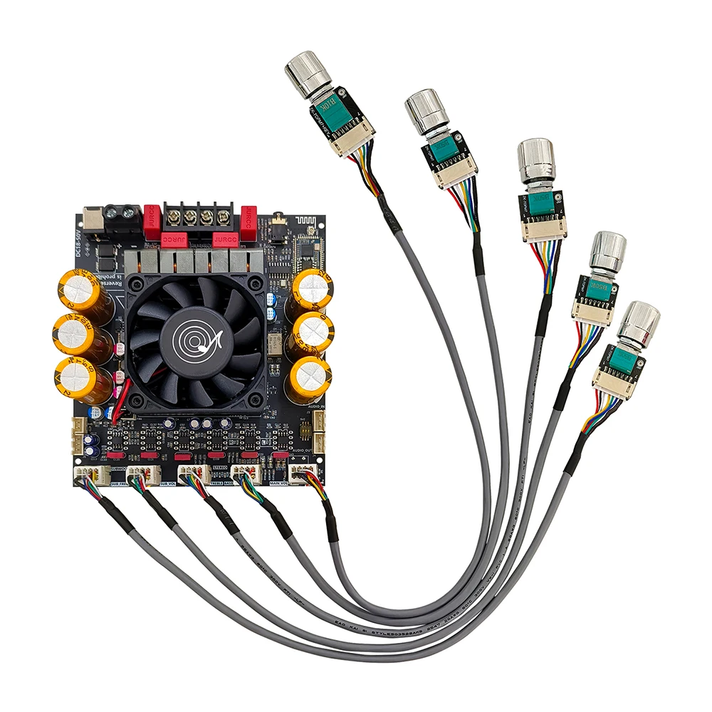 DC18-50V Bluetooth 5.0 Amplifier Board APTX-HD 24-bit Decoding Dual TPA3255 for Ultra-Low Noise High-Fidelity Audio Reproduction