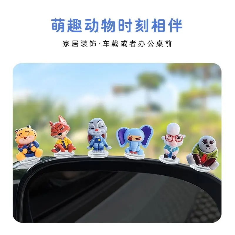 Zootopia cartoon car ornament for car display, dashboard decoration, computer desk fun ornament, gift for friends, collectible view 3
