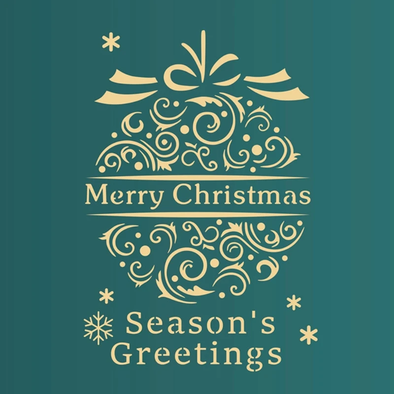 Kit de plantillas de pintura navideña clásica, suministros de decoración navideña, 12 unids/pack