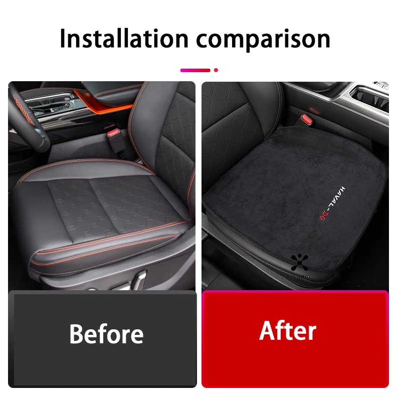 Car Seat Anti-Slip Mat Flannel Interior Accessories For Winter For GWM Great Wall Haval Dargo 2022 2023