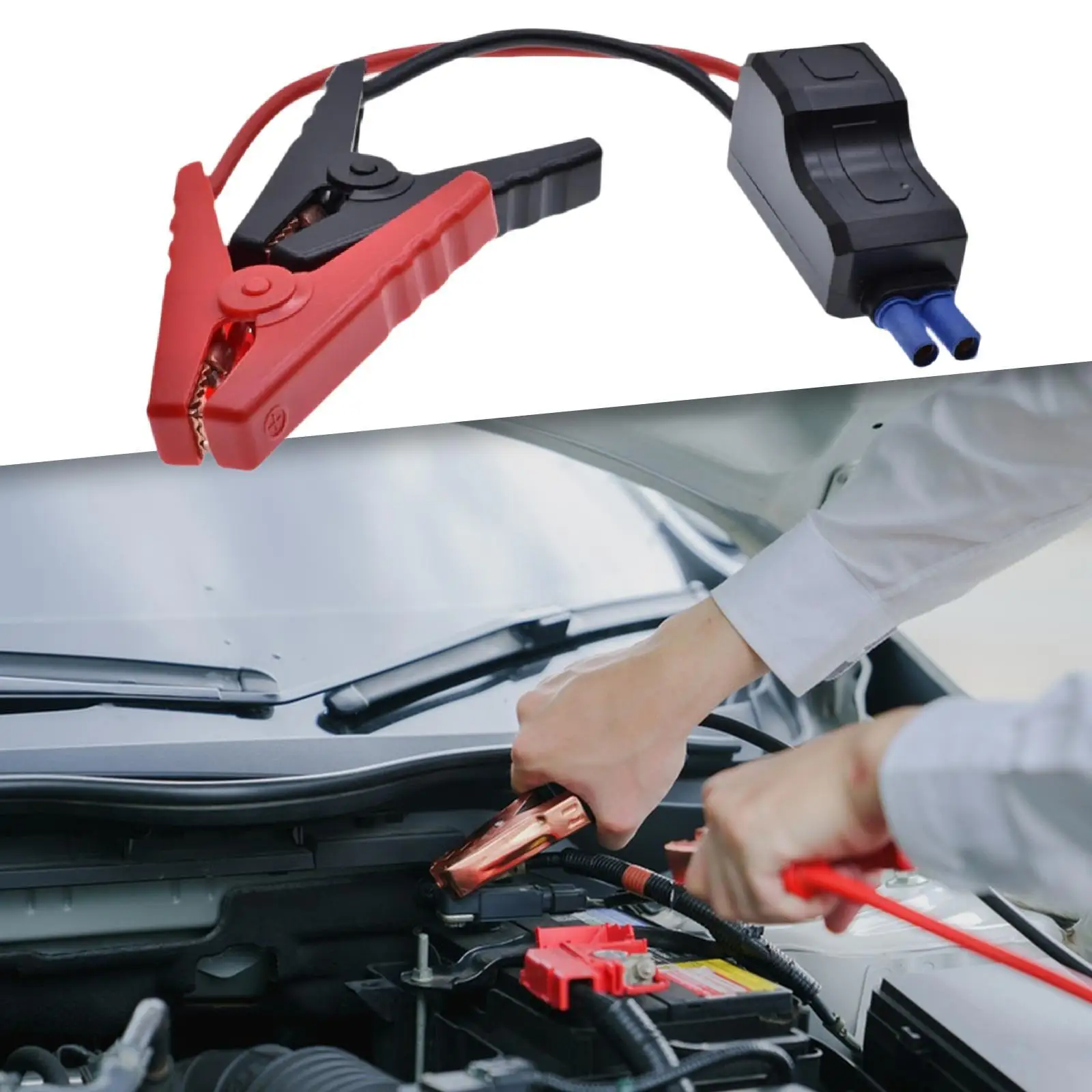 Starter Cable Clamp Sturdy PP Material Car Battery Jump Starter Wire for Car Jump Start Power Tool Battery