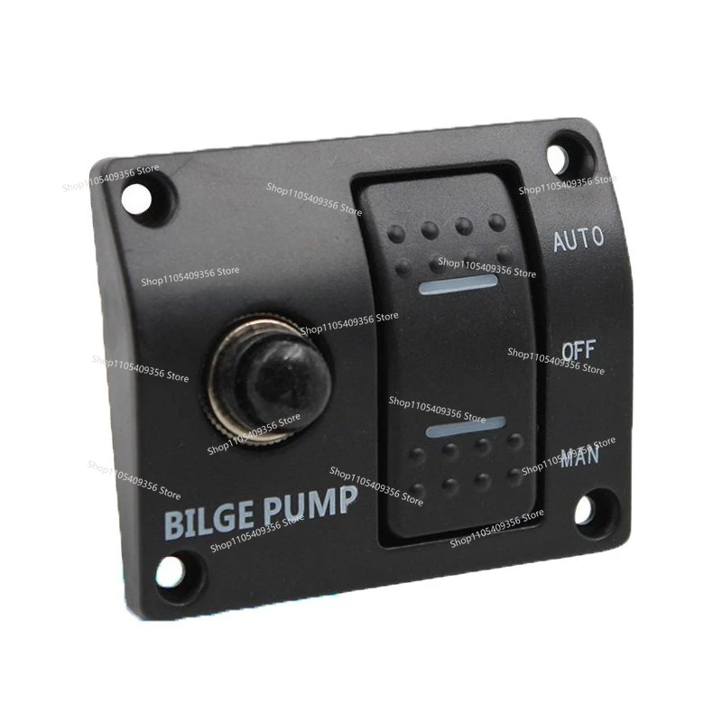 For Smart Control Panel Built-in Fuse Bilge Pump Floating 12/24V Automatic Manual