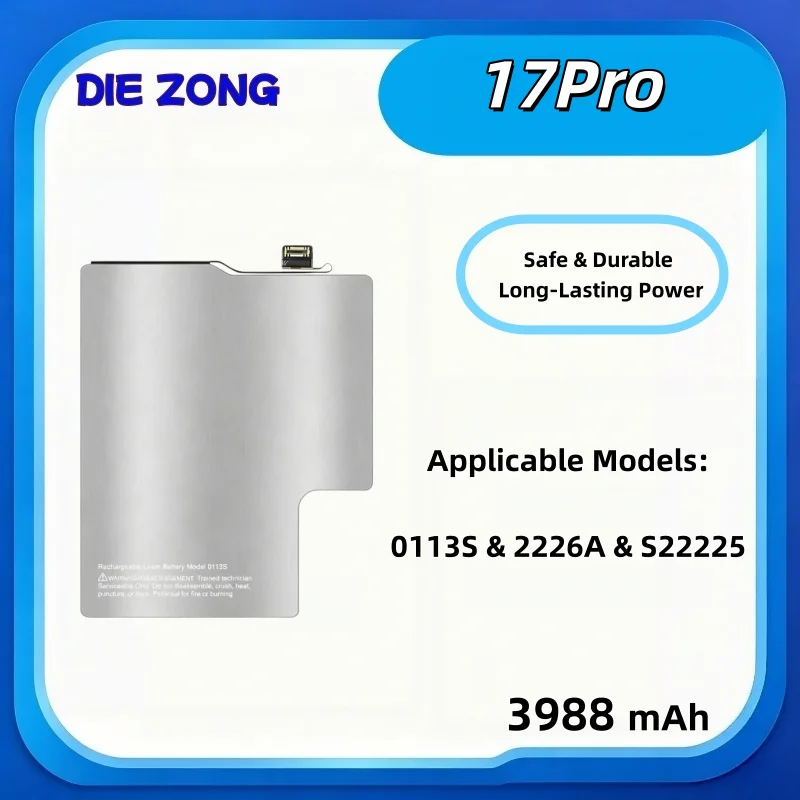 2026 new 17Pro is suitable for Apple 0113S mobile phone battery 2226A new electric board 3988mah long-lasting battery life