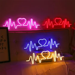 Night Light LED Neon Sign Lamp LED Ambient Lamp Neon Light USB Nightlight Home Party Bar Bedroom Decor Lighting Holiday Gift 5V