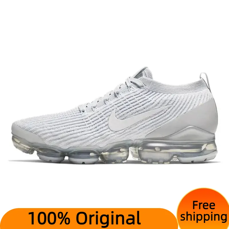 Nike Air VaporMax Flyknit 3 White Pure Platinum Sneakers shoes AJ6900-102 With Original Box