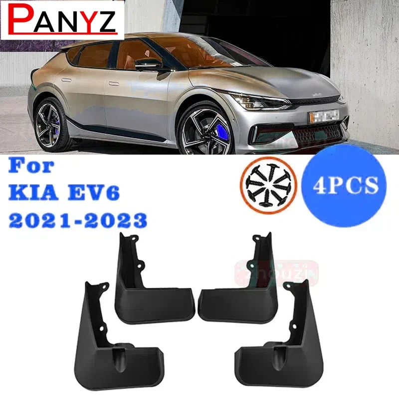 MudFlaps For KIA EV6 GT 2023 Mudguards Mud Flaps Splash Guards Front Rear Wheels Fender Car Accessories 4Pcs