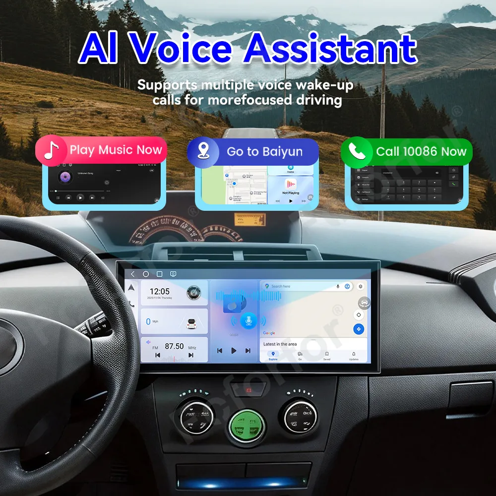 Car Accessories Android 15 HD 15.8 Inch Touch Screen Car GPS Navigation DSP Wireless CarPlay For Toyota BB/Subaru Dex 2006-2016