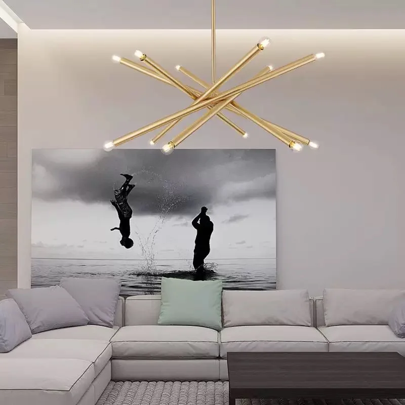 Postmodern Minimalist Dual Purpose Lamp Living Room Pendant Bedroom Ceiling Light Luxurious Modern Lighting