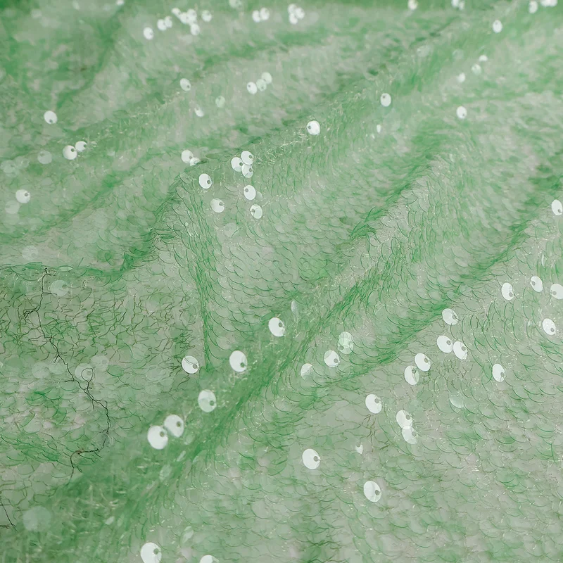 2Code  Multicolor three-dimensional mesh fabric with tassels and sequins for handmade dance costumes and dressesdiyCloth