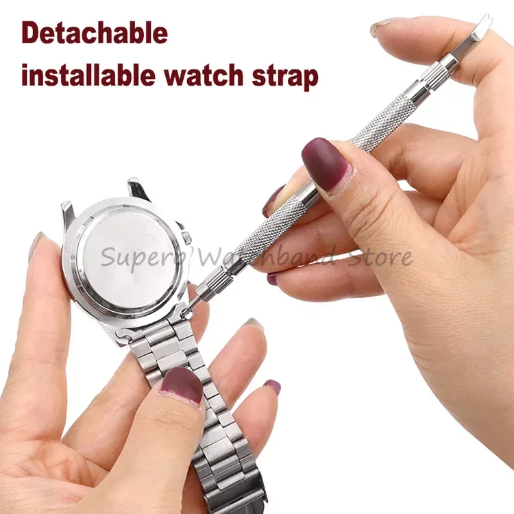 5pcs Watch Bracelet Link Remover Professional Metal Band Watch Spring Pine Needle Bar Wrist Strap Repair Tool Double-head