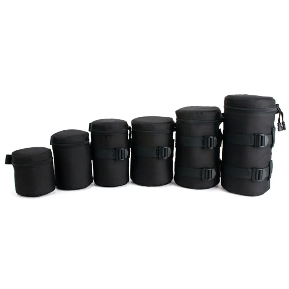 Deluxe Camera Lens Bag Waterproof Pouch for DSLR Nikon Canon Sony Olympus Case Soft Padded Camera Accessories