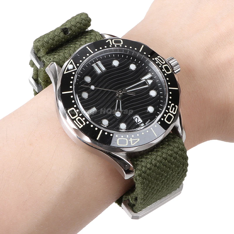 Canvas Strap 20mm 22mm Watch Band Nylon Wristband Sport Soft Comfortable Bracelet for Seiko Watchband Universal Replacement Belt