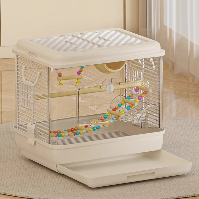 

Hammock Bird Cages Outside Acrylic Plastic Birds House Bird Cages For Inseparable Toys Large Jaulas Para Aves Bird Supplies
