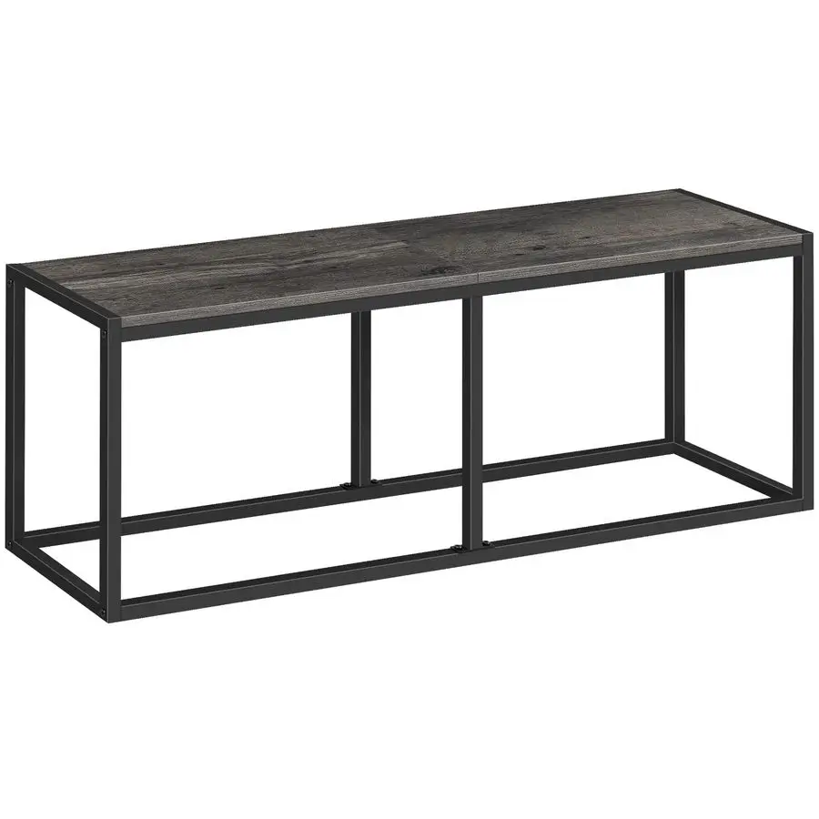 

Dining Bench, 47.2 Inch Industrial Style Kitchen Table Bench, Steel Frame, Easy to Assemble, for Kitchen, Dining Room, Charcoal