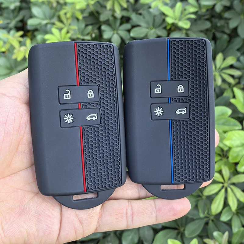 Silikon Autoschlüssel-Hülle Smart Remote Fob Case Schutzhülle für Renault Captur Koleos Kadjar Arkana Megane Dacia Duster Sandero Stepway