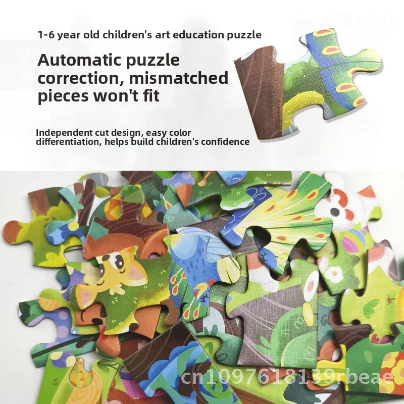 Quebra-cabeça infantil, brinquedo estimulante intelectual para educação precoce de 3 a 6 anos, presente de reconhecimento de formato colorido