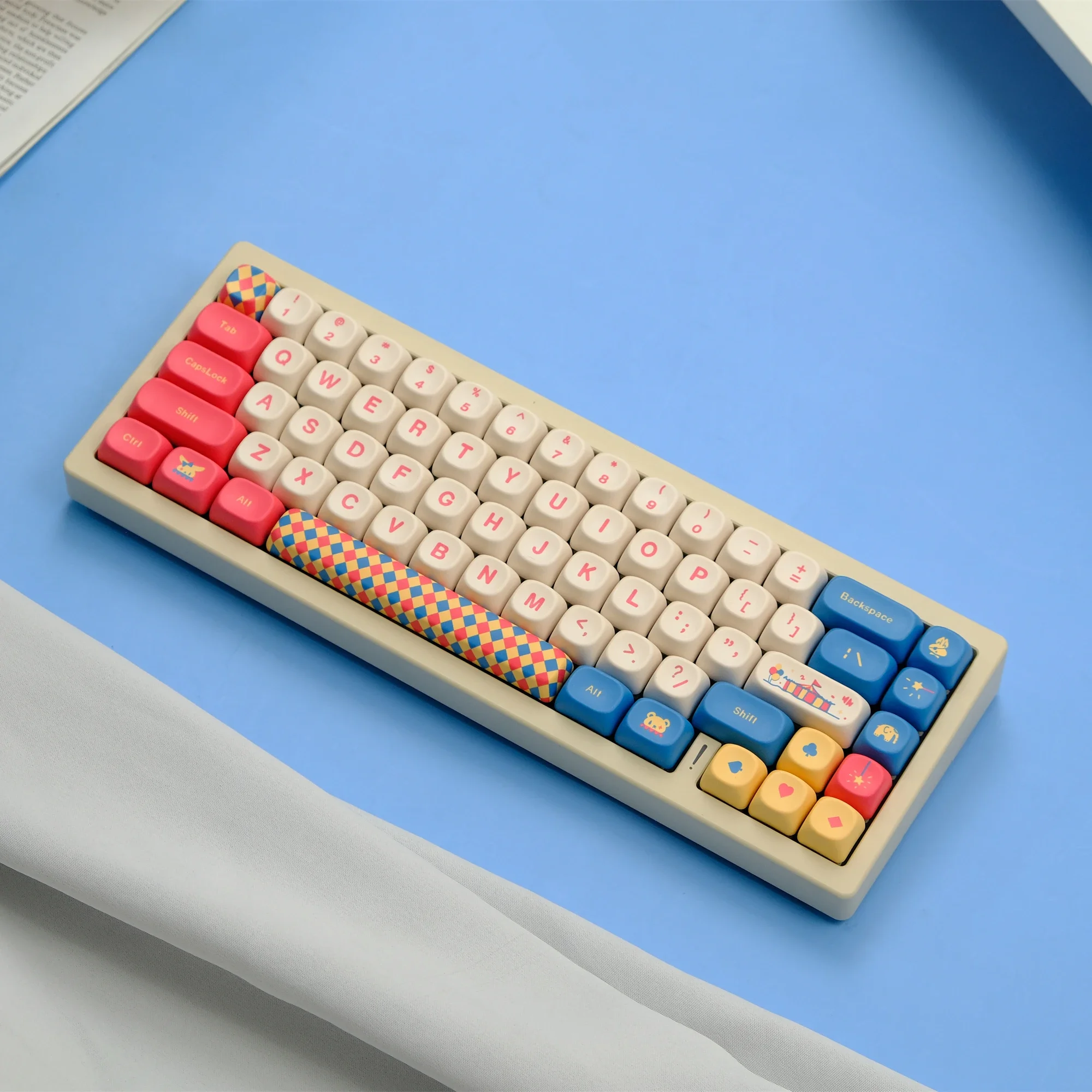 GMK Circus Keycaps 135 Keys Cherry Profile DYE-SUB Personalized keycaps For Wooting Mechanical Keyboard