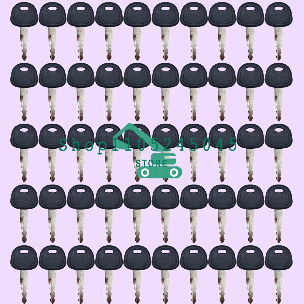 50PCS Ignition, Door Opening and Start Key for Excavator Parts R55 60 80 110 150 210 225-7-9