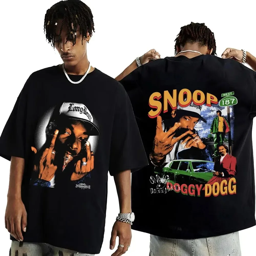 

2024 Hot Sale Rapper Snoop Dogg Graphic Hip Hop T Shirt Men Fashion Style Funny T Shirt Summer Men Oversized T-shirt Streetwear