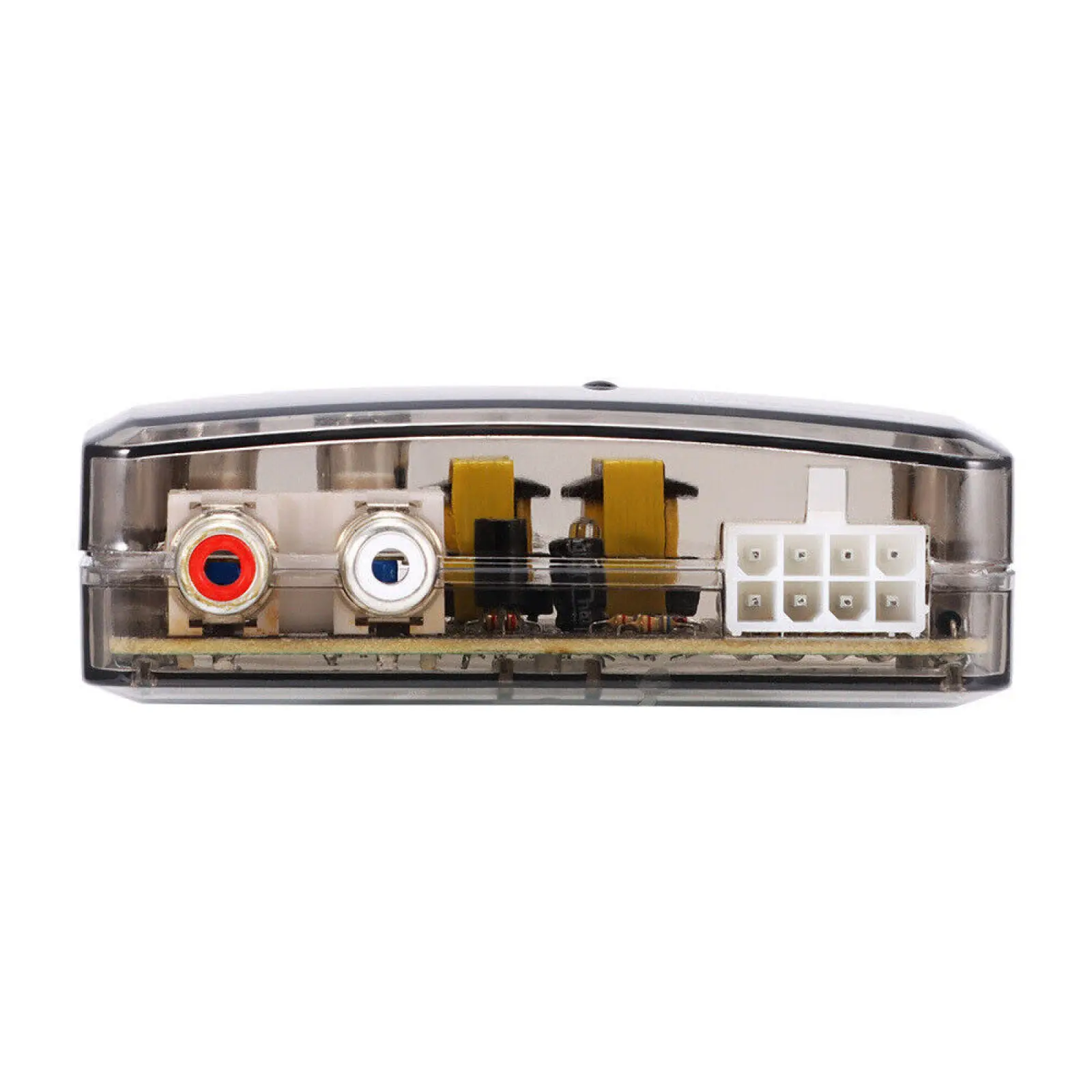 مخرج مكبر صوت ستيريو للسيارة 12 فولت إلى محول مخرج RCA محول مستوى مكبر الصوت aa