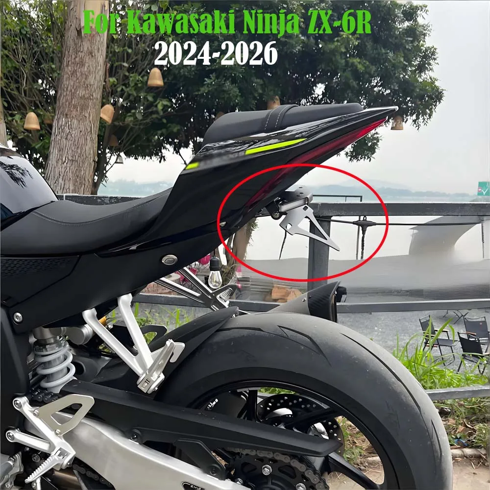 

Fit For Kawasaki Ninja ZX-6R ZX6R ZX 6R 2024 2025 New Motorcycle Rear Tail Tidy Fender Eliminator License Plate Holder Bracket