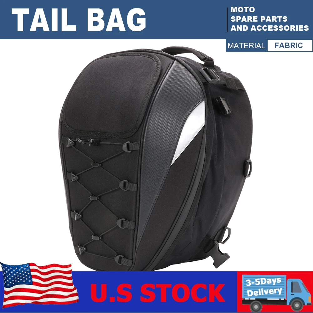 

Мотоциклетная водонепроницаемая сумка на заднее сиденье, рюкзак, хвостовая сумка, сумка для шлема, сумки для хранения, ткань Оксфорд и узор из углеродного волокна