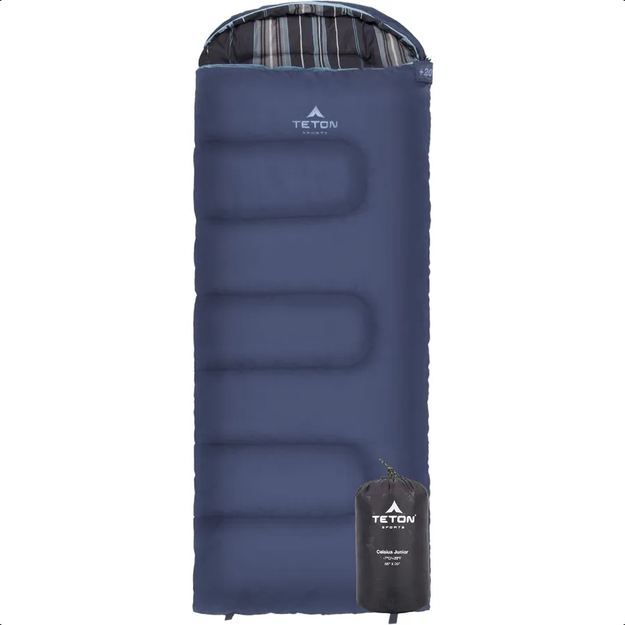 Sacos de dormir Teton Junior de 20 y 0 grados. Finamente saco de dormir para niños y niñas, todo cálido y cómodo para todo el camping