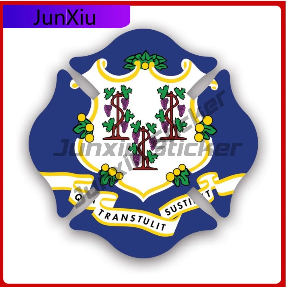 

Connecticut State Maltese Fade Resistant Weather Resistant Cartoon For Truck Motorcycle Rear Windshield Removable Easy Apply