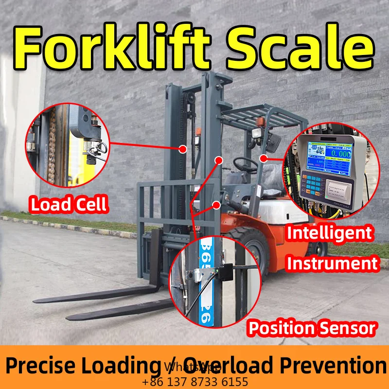 2T 3T 5T Forklift Pallet Jack Scale Digital Forklift Weighing Scale For Warehouse