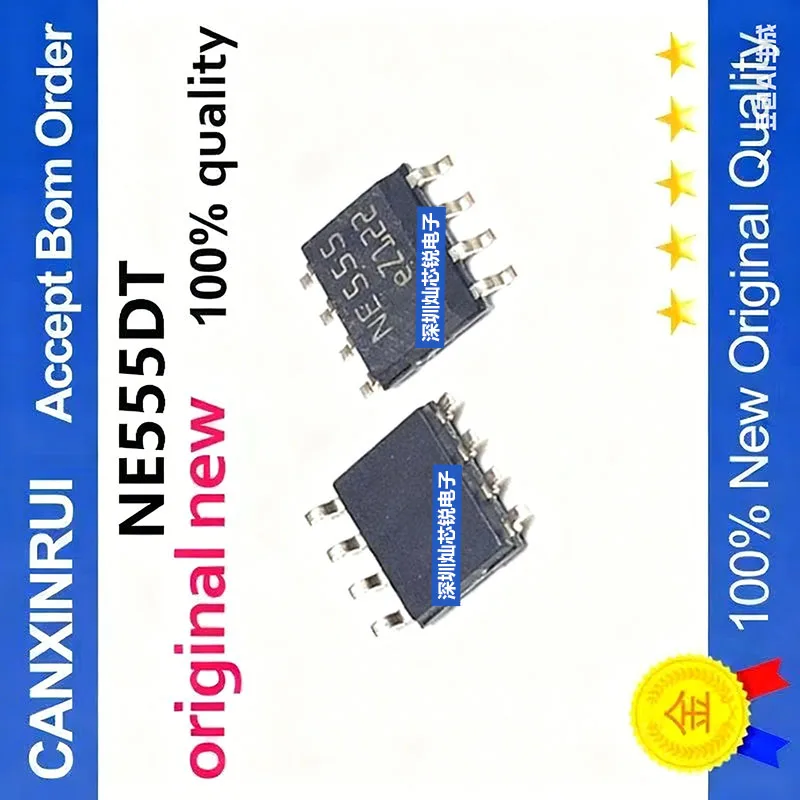 (5-100pieces)Brand New Original NE555DT Single-Channel Bipolar Timer Chip SMD SOP8 NE555