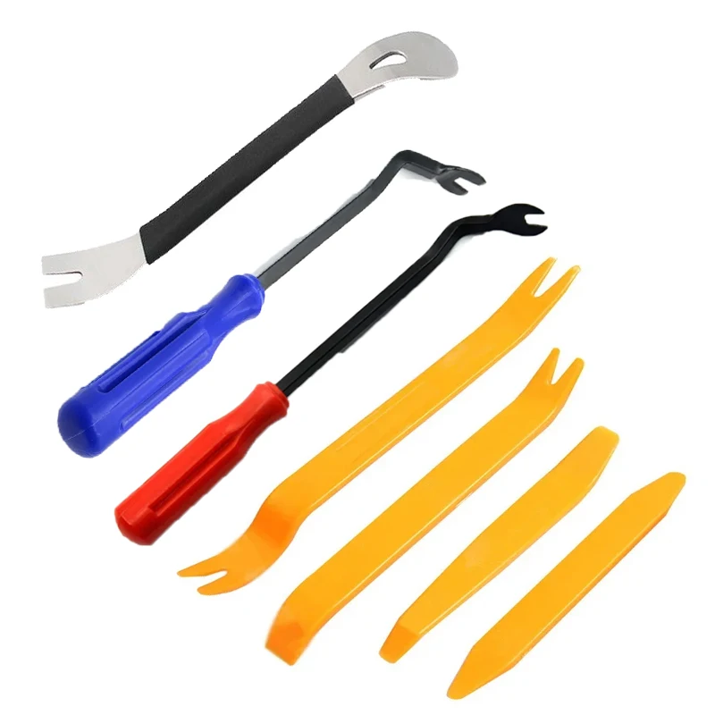 Auto Door Clip Panel Trim Removal Tools Kit Navigation Blades Disassembly Plastic Car Interior Repairing Plastic Pry Hand Tool