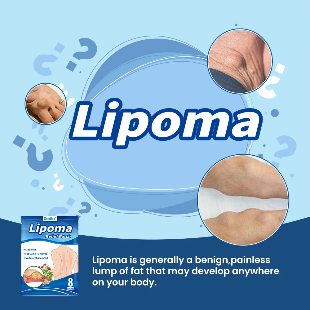 8-40pcs Lipoma Removal Patch Reduce Inflammation Subcutaneous Fat Lump Nodular Care Sticker Skin Tumor Swelling Relief Plaster