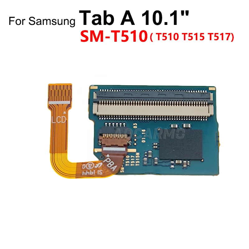 Aocarmo LCD Display Screen Flex Cable Connector Touch Board For Samsung Tab A 10.1 SM-T510 T515 Replacement Part