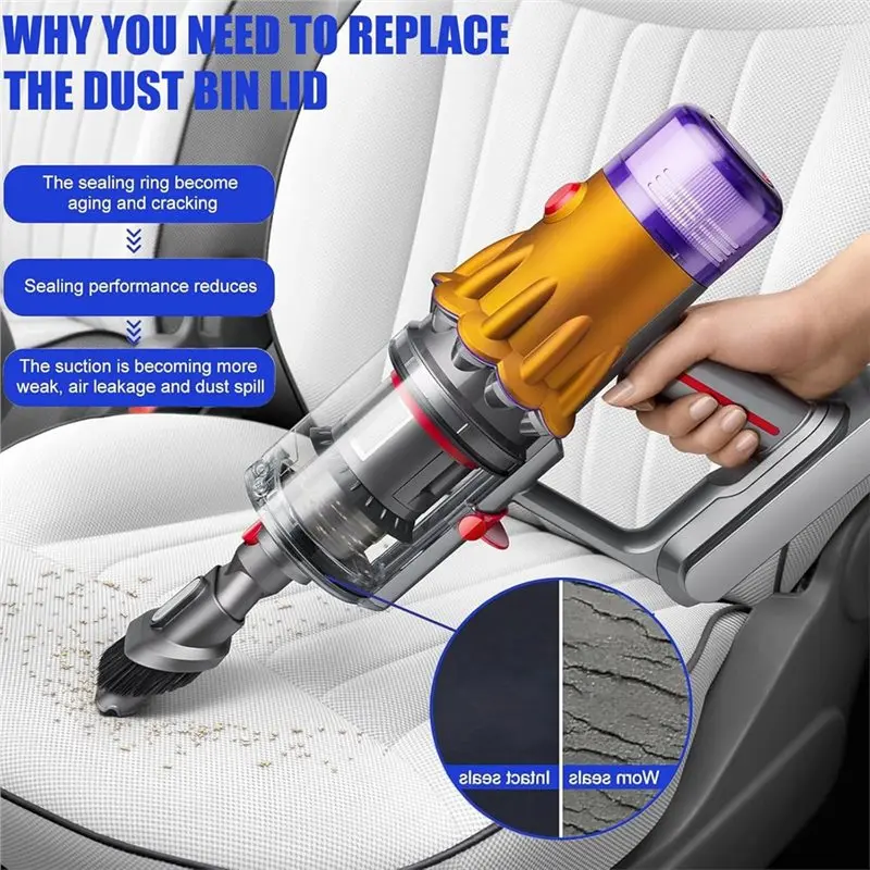 A55F-Dust Bin Replacement For Dyson V12 V10SLIM SV18 SV20 Vacuum Cleaner Canister Dust Bucket Collector With Hepa Filter