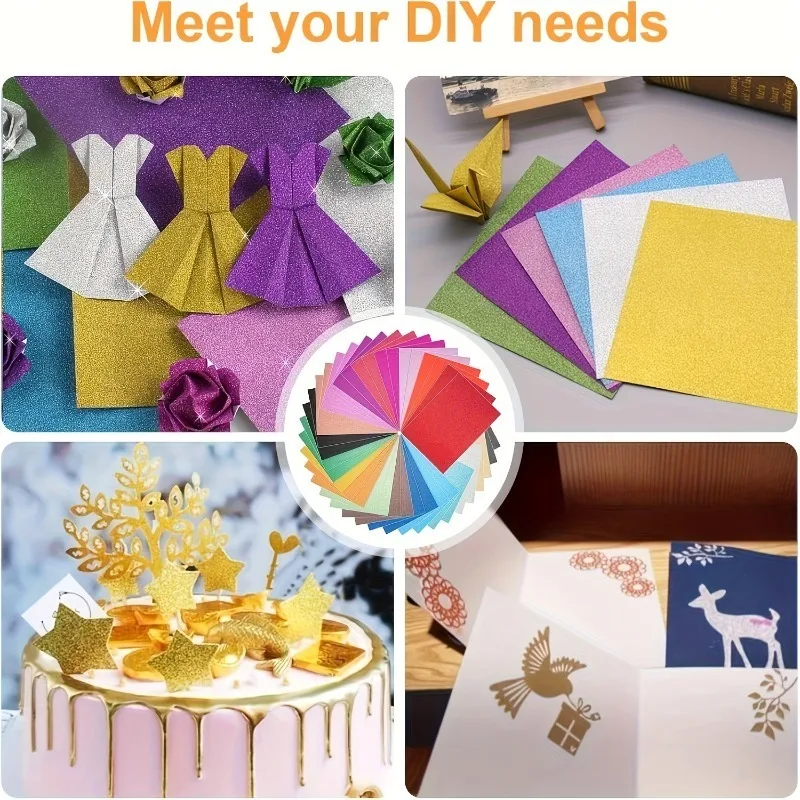 50 flash cardstock for scrapbooking,school projects,weddings and birthday parties,back-to-school season,Christmas,holiday gift