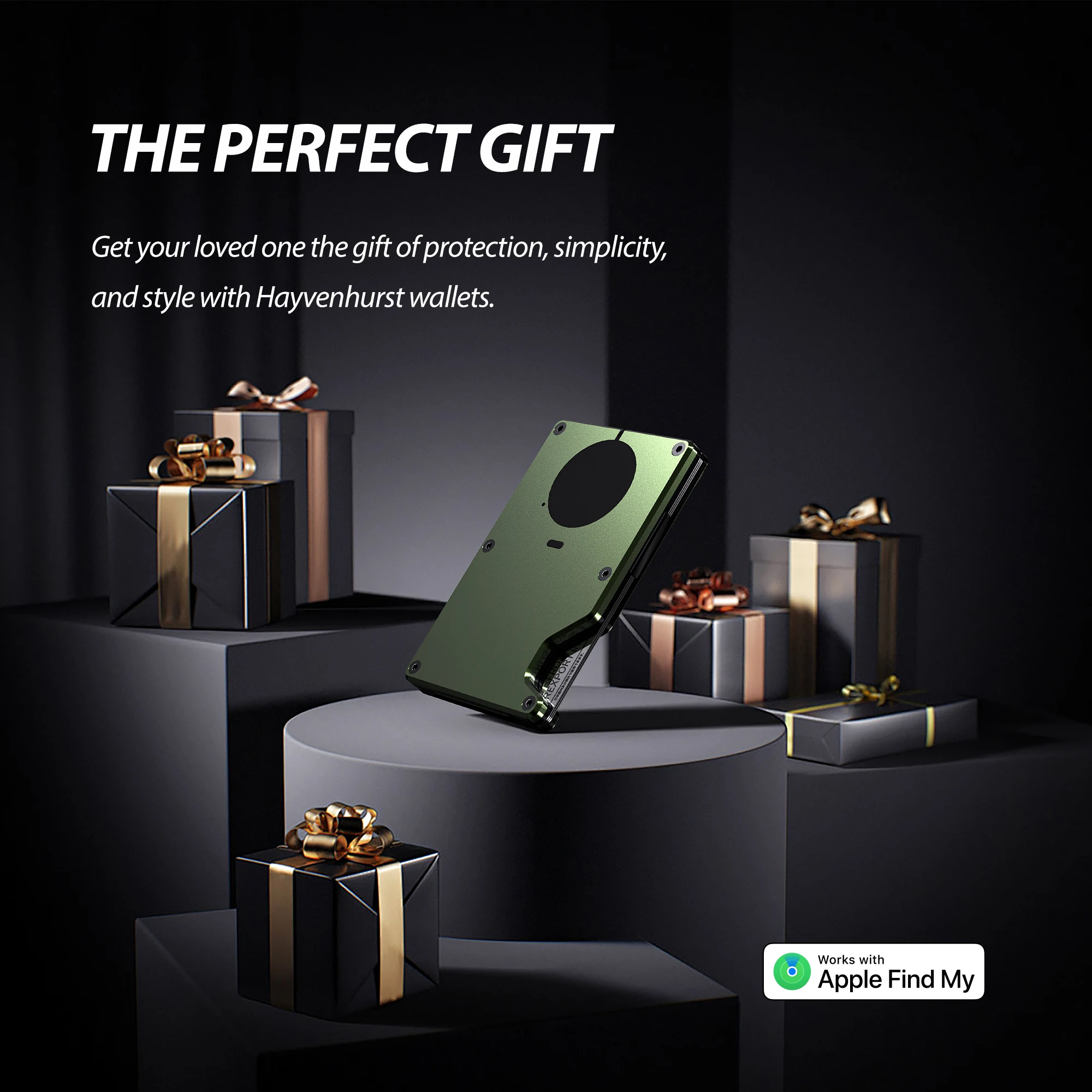 Wallet With Built In Airtag Chip, Rfid Blocking Credit Card Holder, Slim Wallet For Men, Compatible With Apple Find My ios Only