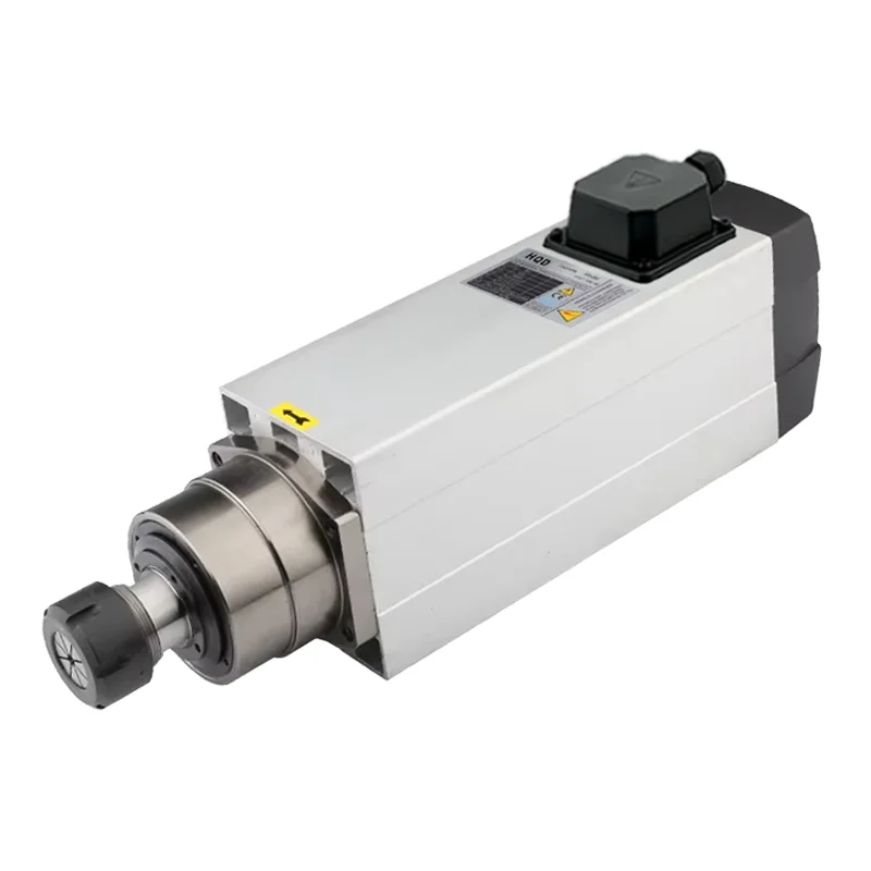 HQD เครื่องกัด CNC 9KW ER32 แกนระบายความร้อนด้วยอากาศมอเตอร์ความเร็วสูง,4 แบริ่งเซรามิค,งานไม้แกะสลักและตัด