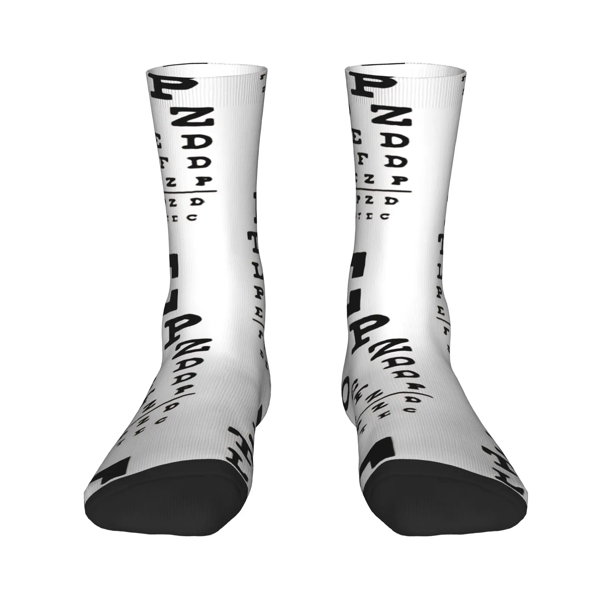 Eye Doctor Vision Chart   Socks  Graphic Stockings Anti Skid Men Socks Soft Breathable Autumn Novelty Running Sports Socks