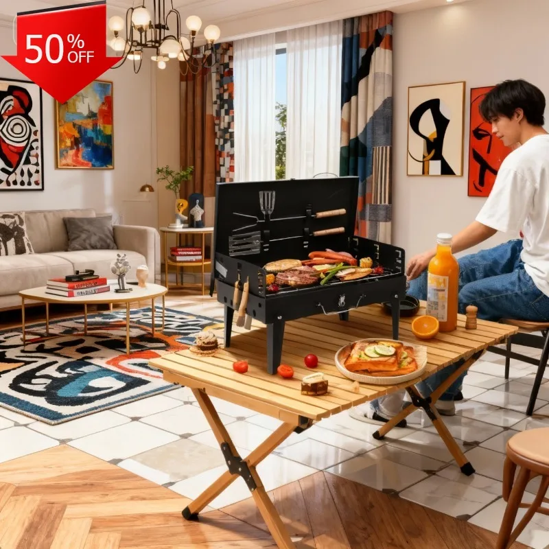 

Посуда для барбекю, гриль, уличный барбекю, угольные грили, походная печь, портативная походная плита, подставка, древесный уголь, барбакао, большой кухонный бар