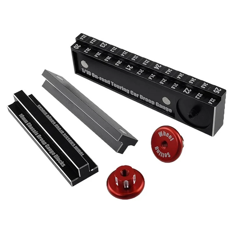

Best-Magnetism RC Height Ruler Tool 20-25Mm Ruler 10Mm Chassis Droop Blocks Detachable Measuring Wheel For 1/10 RC Vehicle
