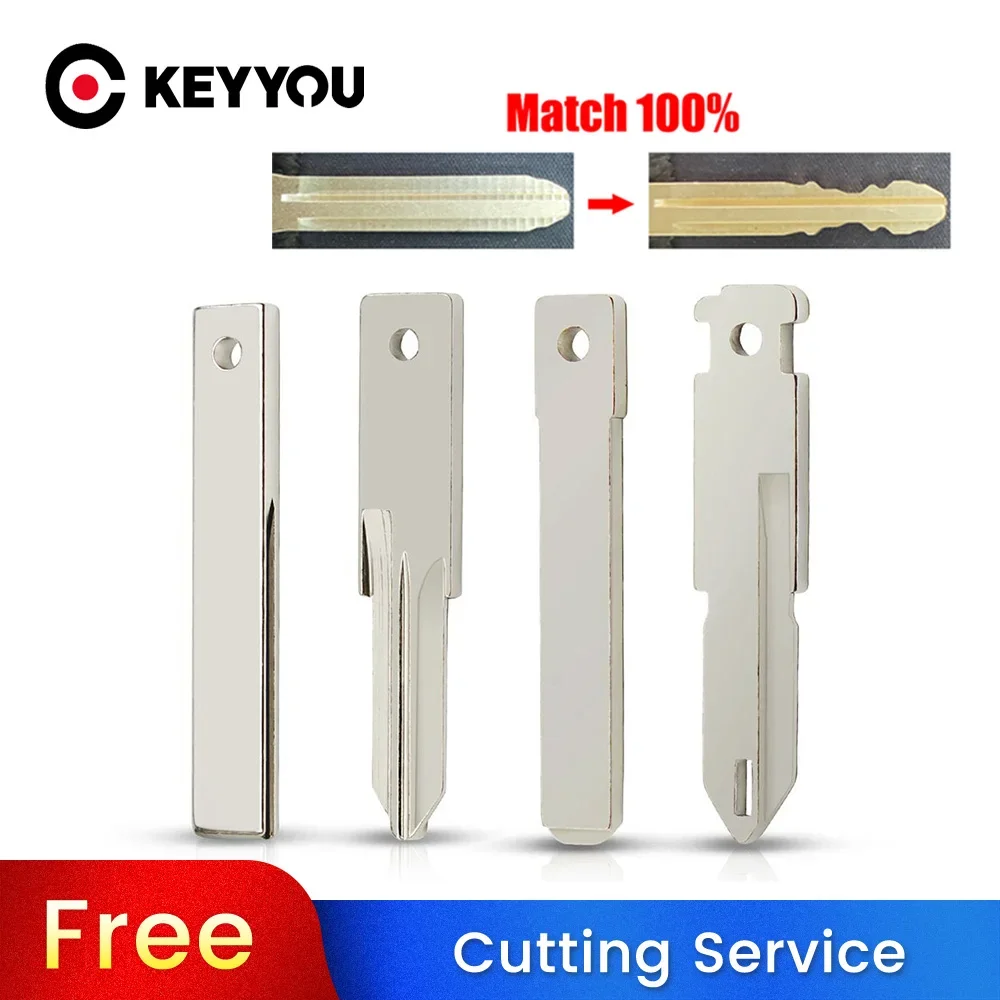 

KEYYOU With Cutting Service For Renault Trafic Vivaro Primastar Movano Dacia For Peugeot HU83 VAC102 NE73 VA2 Key Blade Blank