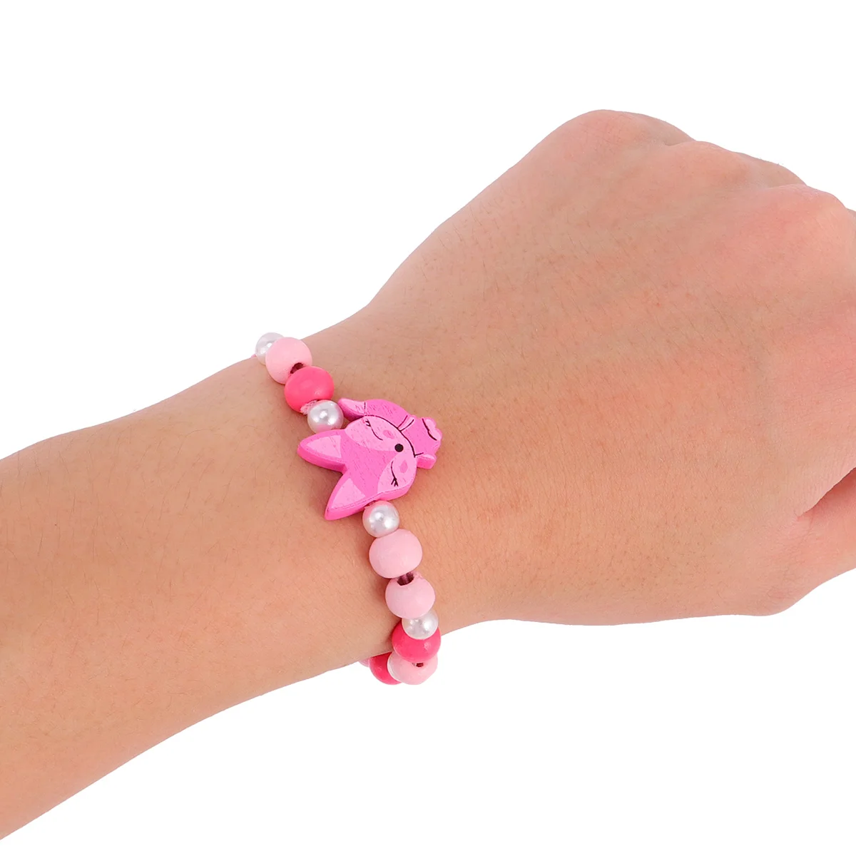 

5 Sets Children's Necklace Multi-colored Beads Bracelet Kids Manual Cartoon Jewelry and for Bamboo