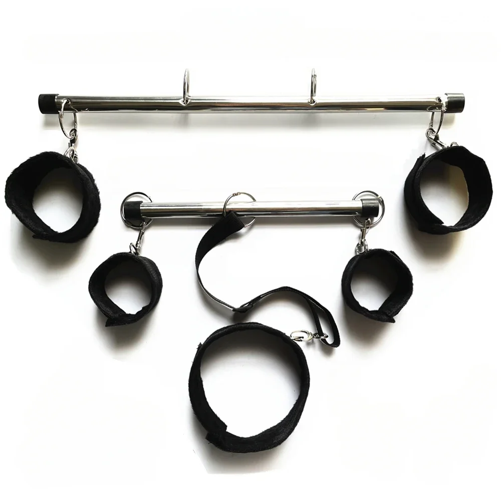 BDSM Bondage Kit Spreader Bar Handcuffs Ankle Cuffs Fetish Restraints Set Sex Toys for Couples секс игрушки sex toys
