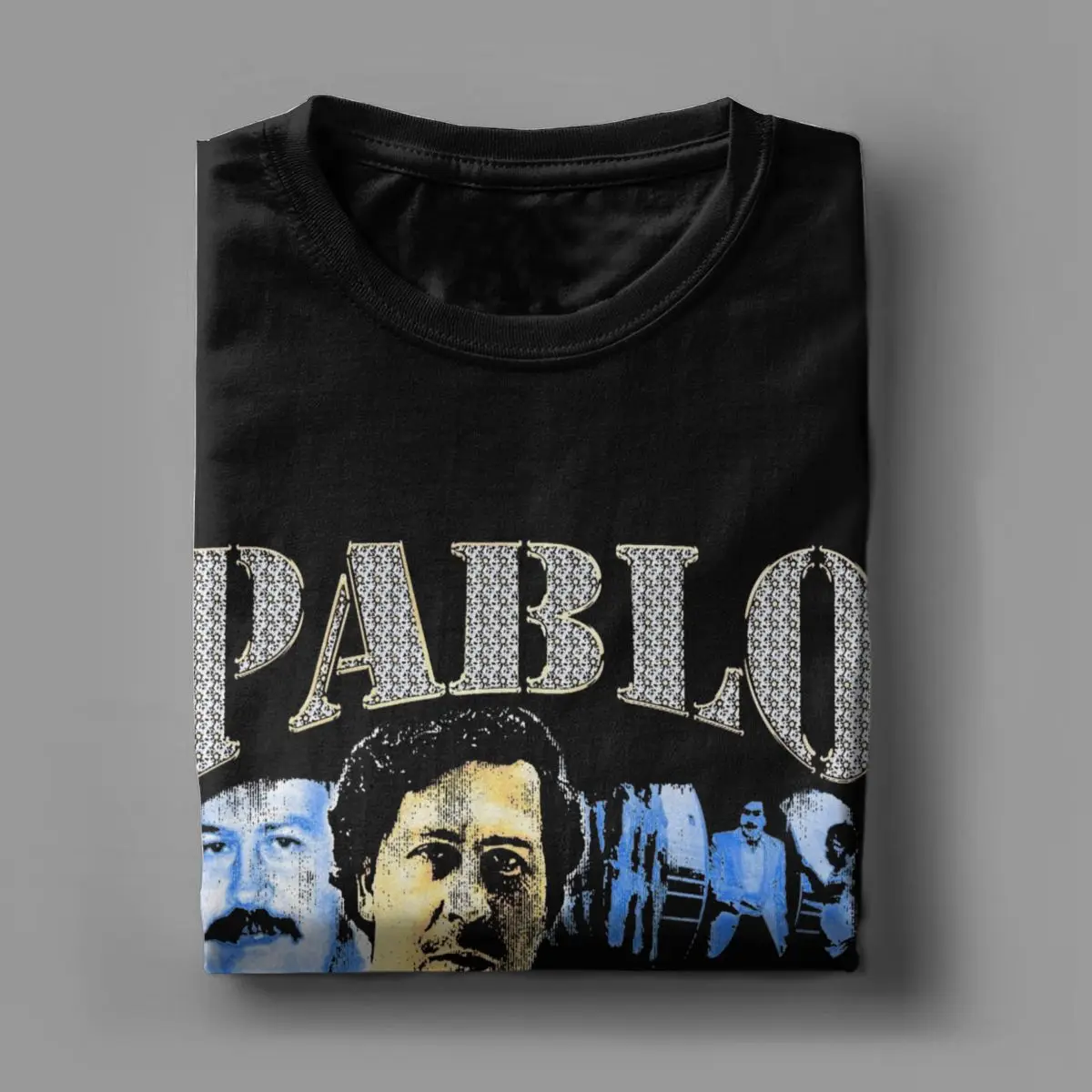 Cool Pablo Escobar 90s T-Shirts for Men Round Neck 100% Cotton T Shirts Short Sleeve Tee Shirt Classic Clothes