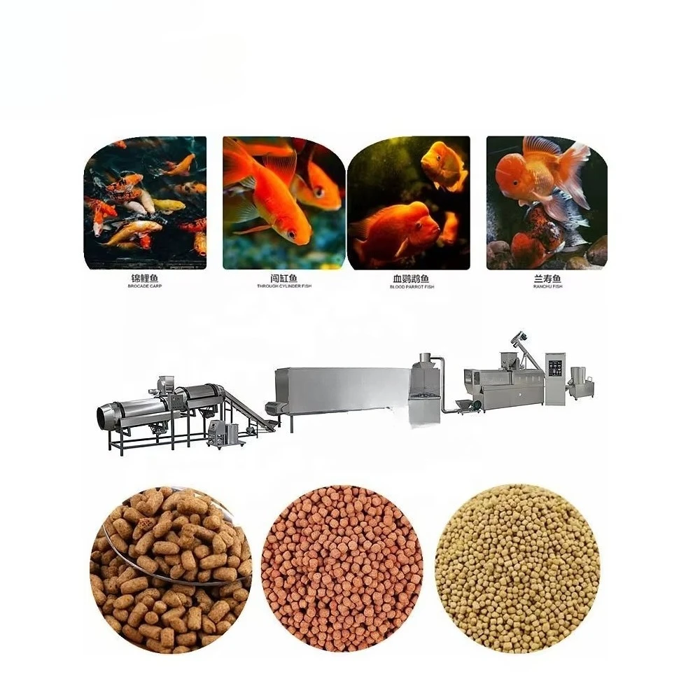 Multifunctional Dry Wet Pet Food Processing Machine Floating Fish Feed Pellet Extruder Maker with PLC Core Components