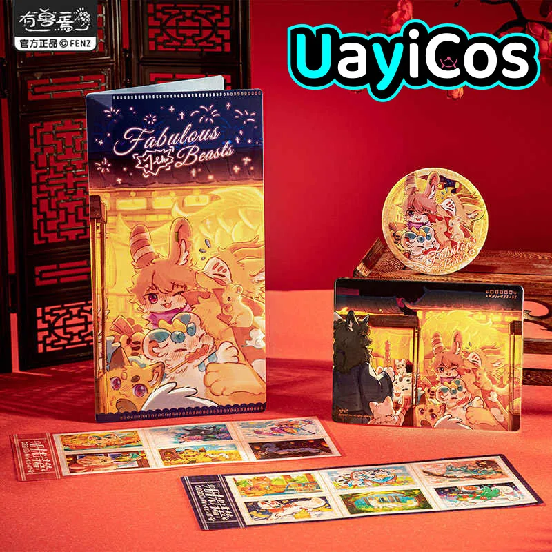 

Official Fabulous Beasts Animal Badge Acrylic Brick Wallet Stamp Sticker Seventh Anniversary Doll Accessories Anime Toy Kids