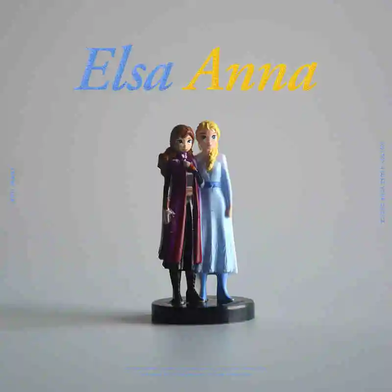 Disney Elsa Prinzessin Anna Cartoon Modell, Anime Figur Modell Desktop Ornament Cartoon Spielzeug Sammeln Spielzeug Mädchen Geschenk