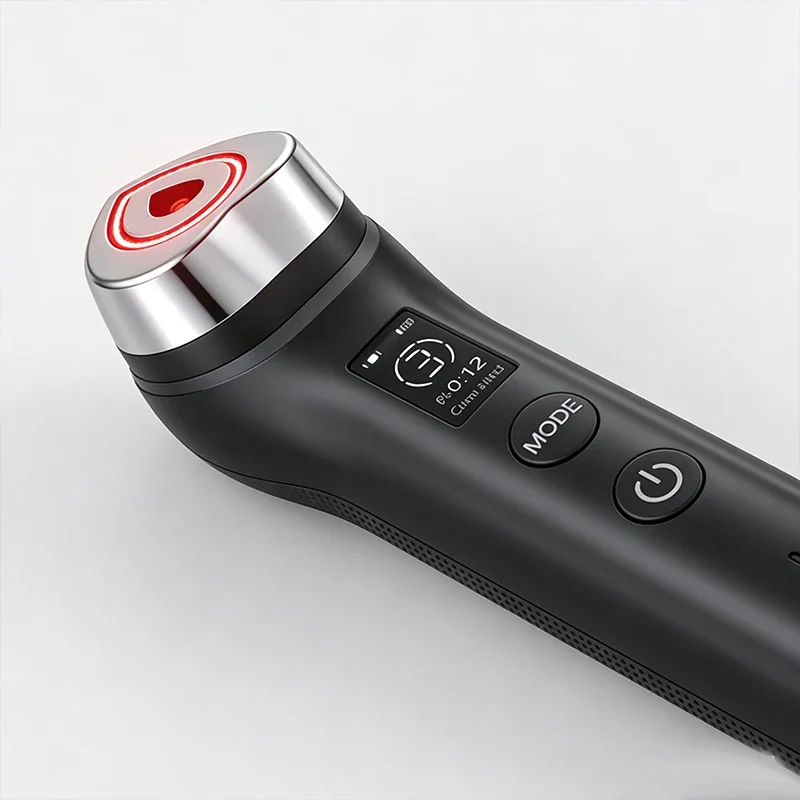 Microcurrent Facial & Neck Lifting Massager, LED Vibration Skin Tightening Beauty Device for Home Skin Care