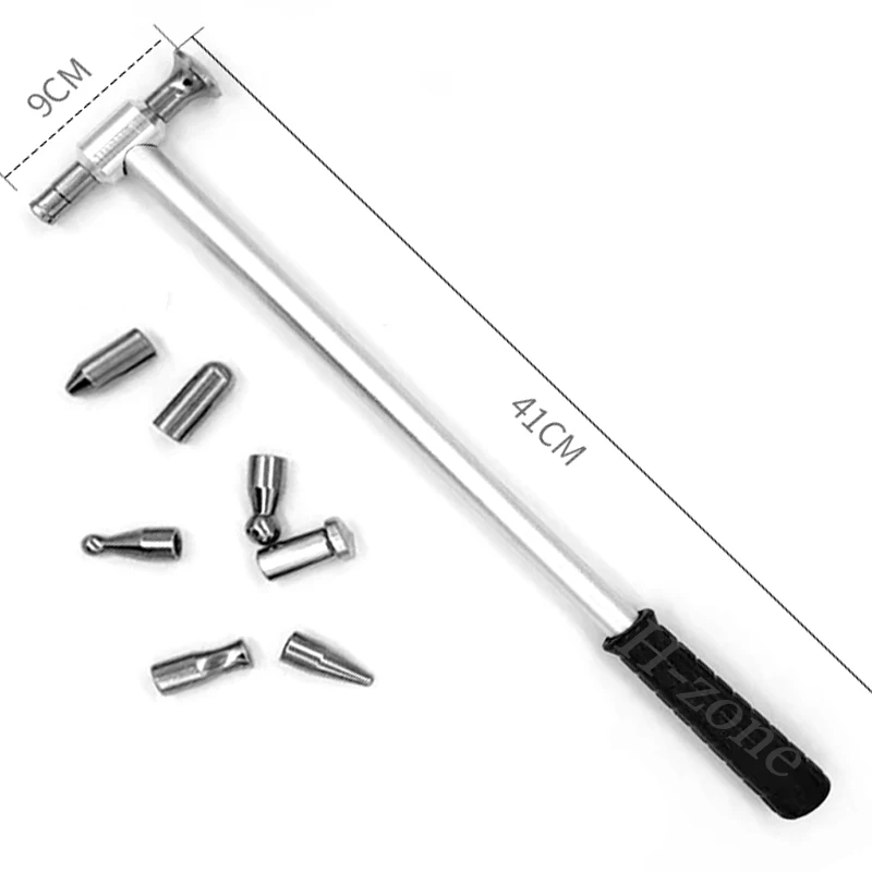 

Молоток для выравнивания автомобиля, молоток для ремонта ударов автомобиля, инструмент для выравнивания, набор для удаления вмятин краски, портативный с несколькими сменными головками