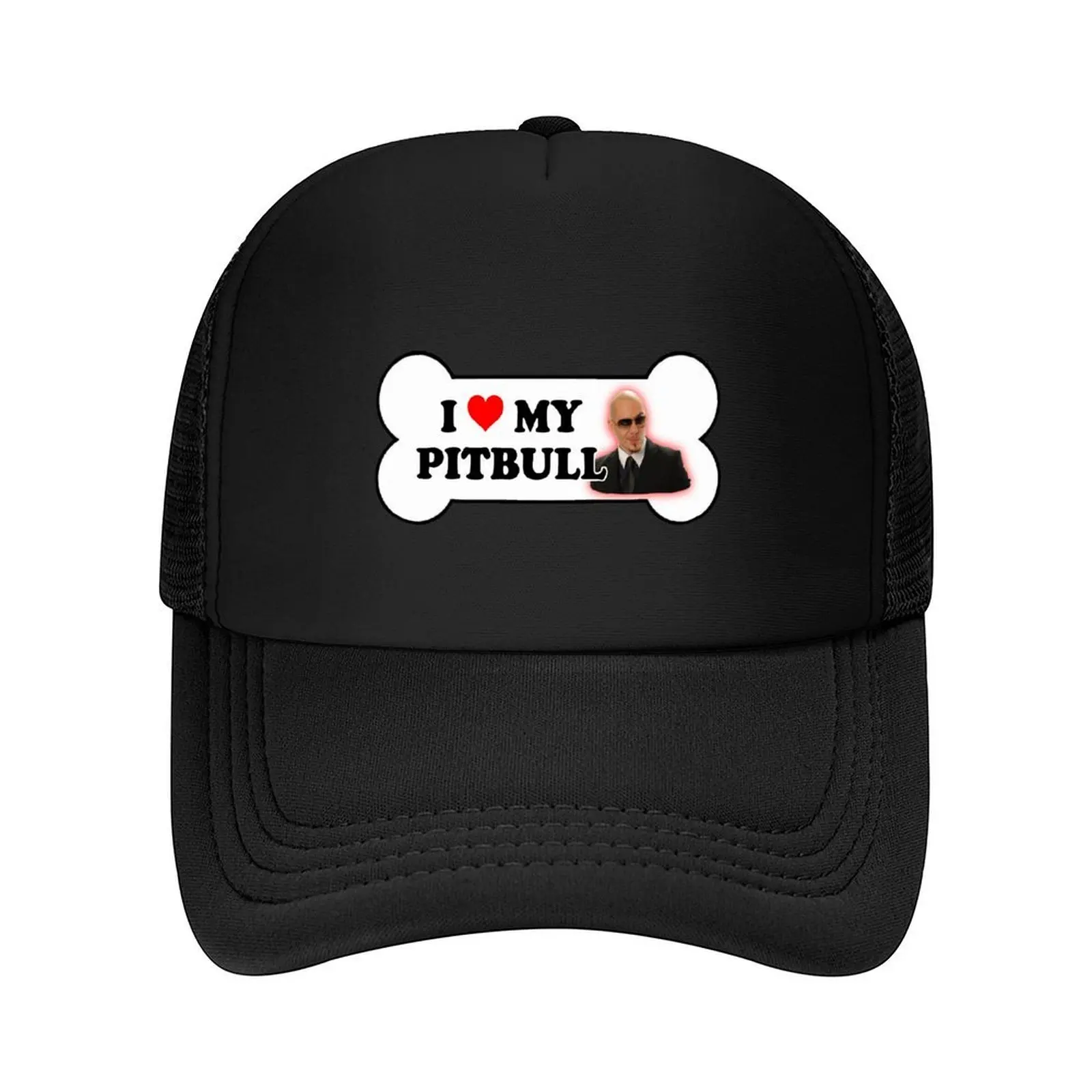 

I Love My Pitbull Bumper Sticker Rapper Parody Baseball Cap Sunscreen Golf Cap Christmas Hat beach hat Golf Men Women's